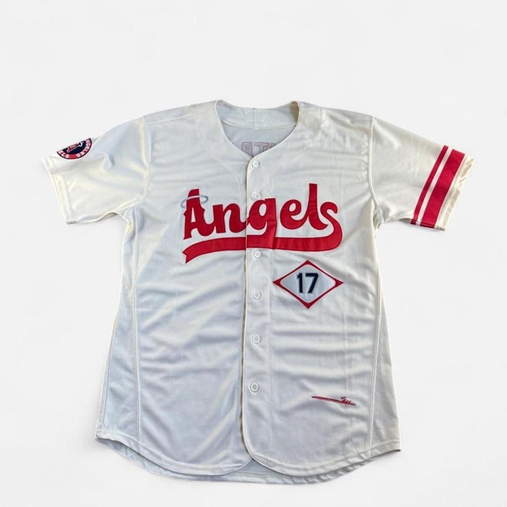 MLB Shohei Ohtani White Angels Jersey #17